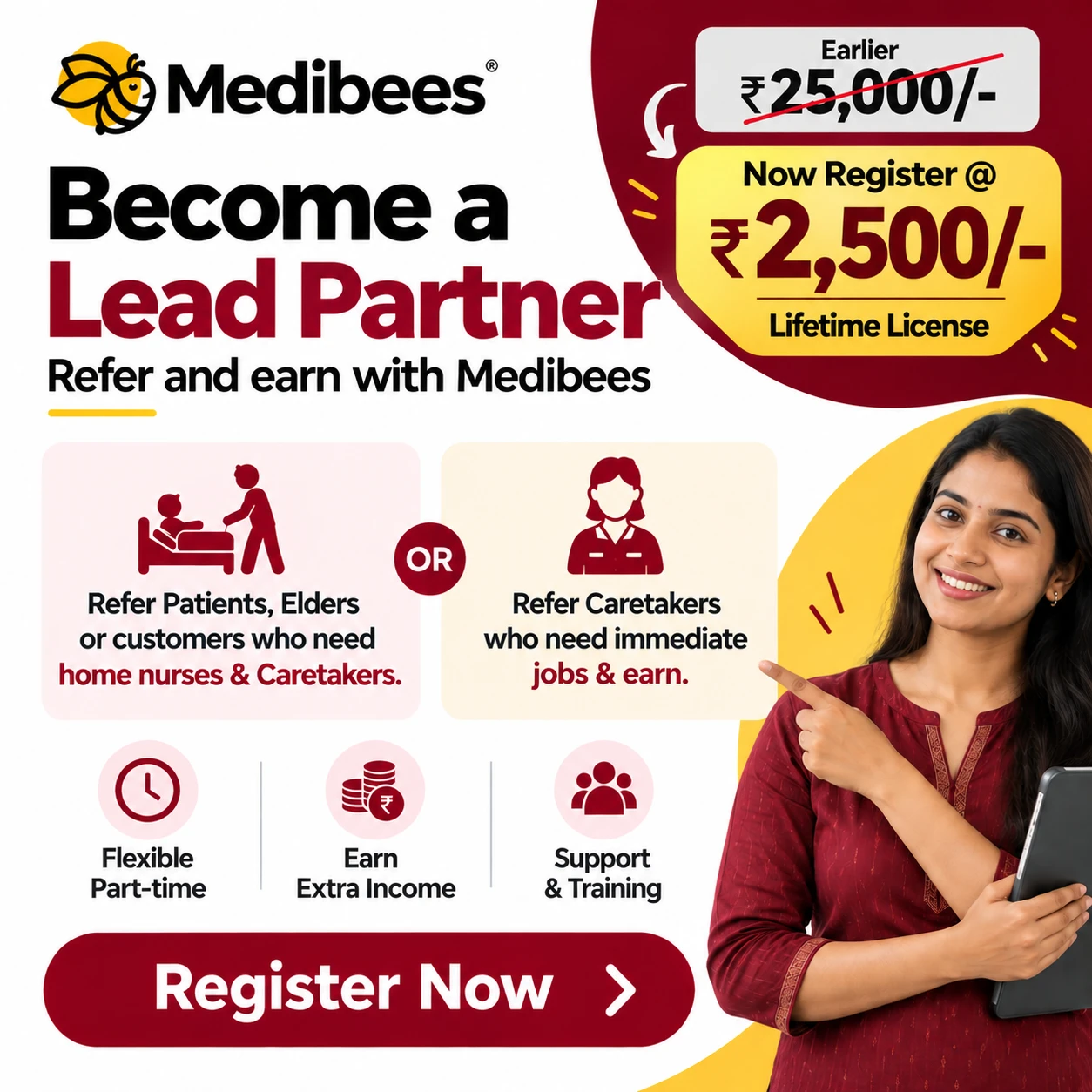 Become a Lead Partner - Register at 2,500